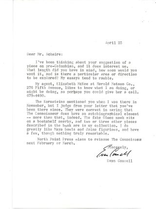 Item #020166 ARCHIVE OF A TYPED MANUSCRIPT SIGNED (TMS), 8 TYPED LETTERS SIGNED (TLSs), and other...