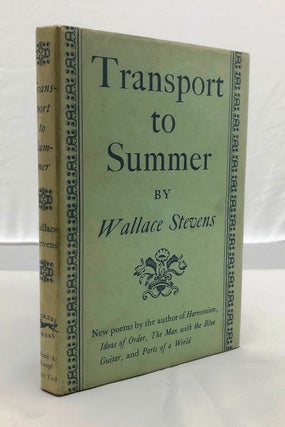 Item #020228 TRANSPORT TO SUMMER. Wallace STEVENS