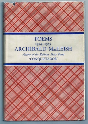 Item #020307 POEMS, 1924 - 1933. Archibald MacLEISH