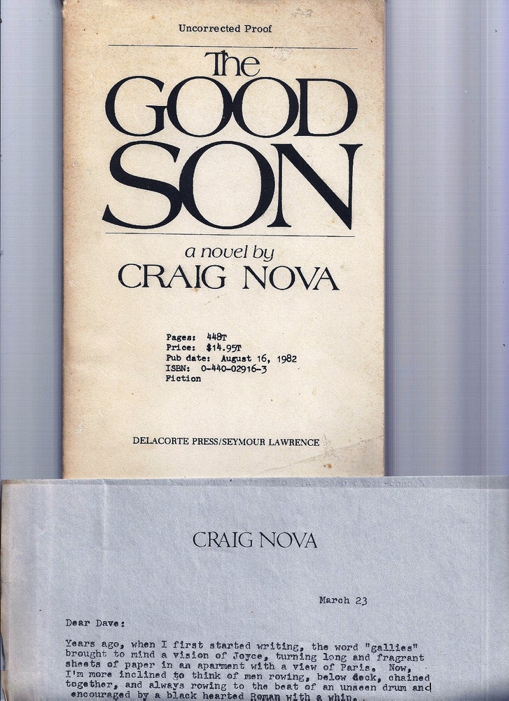Item #020346 THE GOOD SON. Craig NOVA.