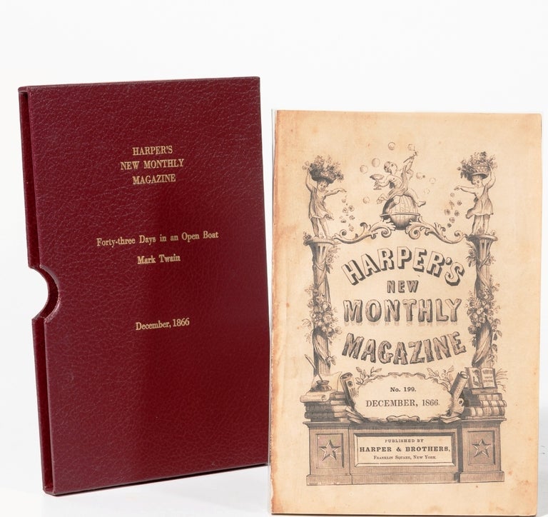 Item #020385 "Forty Three Days in an Open Boat" in HARPER'S MONTHLY, December 1866. Mark TWAIN, Samuel CLEMENS.