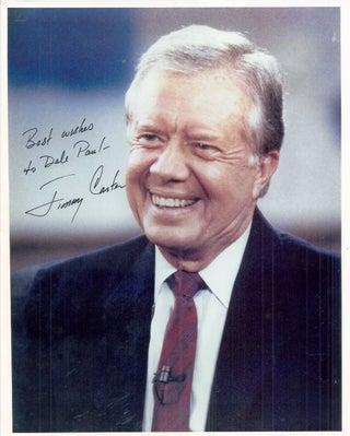Item #020468 SIGNED COLOR PHOTOGRAPH. Jimmy CARTER