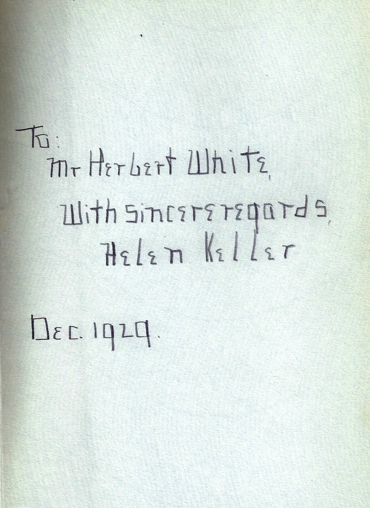 Item #020541 MIDSTREAM. MY LATER LIFE. Helen KELLER.