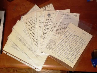 Item #020633 ARCHIVE OF FOUR TYPED LETTERS SIGNED (TLSs) and FOUR AUTOGRAPH LETTERS SIGNED...