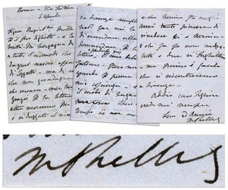 Item #020641 AUTOGRAPH LETTER SIGNED (ALS) by the Author of FRANKENSTEIN. Mary Wollstonecraft...
