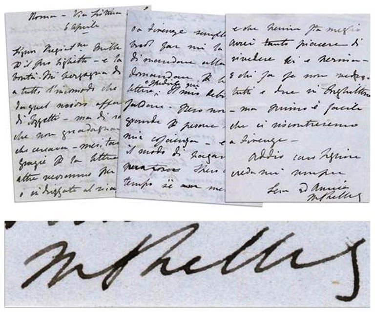 Item #020641 AUTOGRAPH LETTER SIGNED (ALS) by the Author of FRANKENSTEIN. Mary Wollstonecraft SHELLEY.