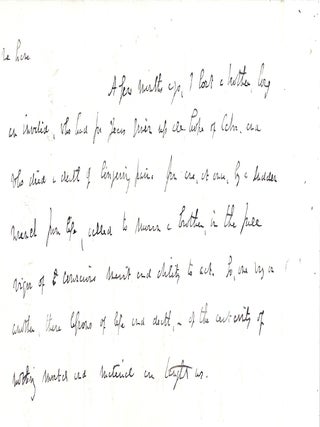 Item #020655 AUTOGRAPH LETTER (AL) of Consolation for the Loss of a Brother at Sea. Richard Henry...