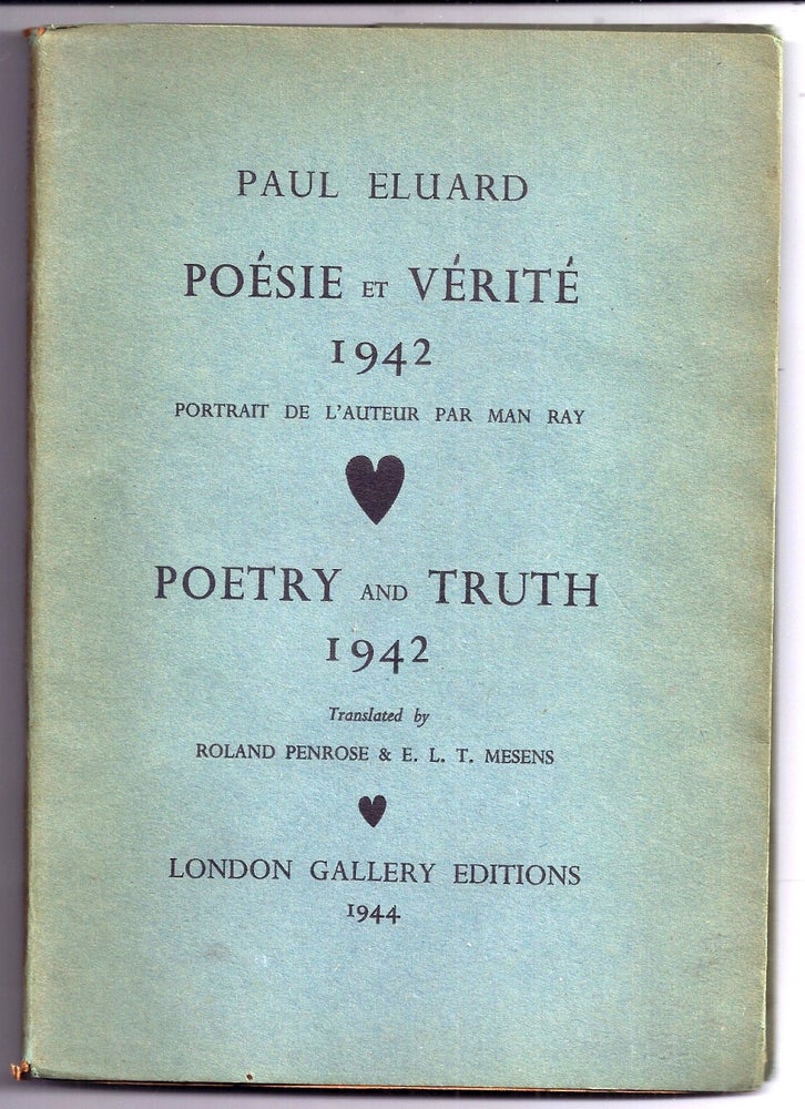 Item #020803 POÉSIE ET VÉRITÉ 1942. POETRY AND TRUTH 1942. Paul ELUARD.