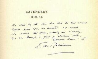 Item #020881 CAVENDER'S HOUSE. E. A. ROBINSON