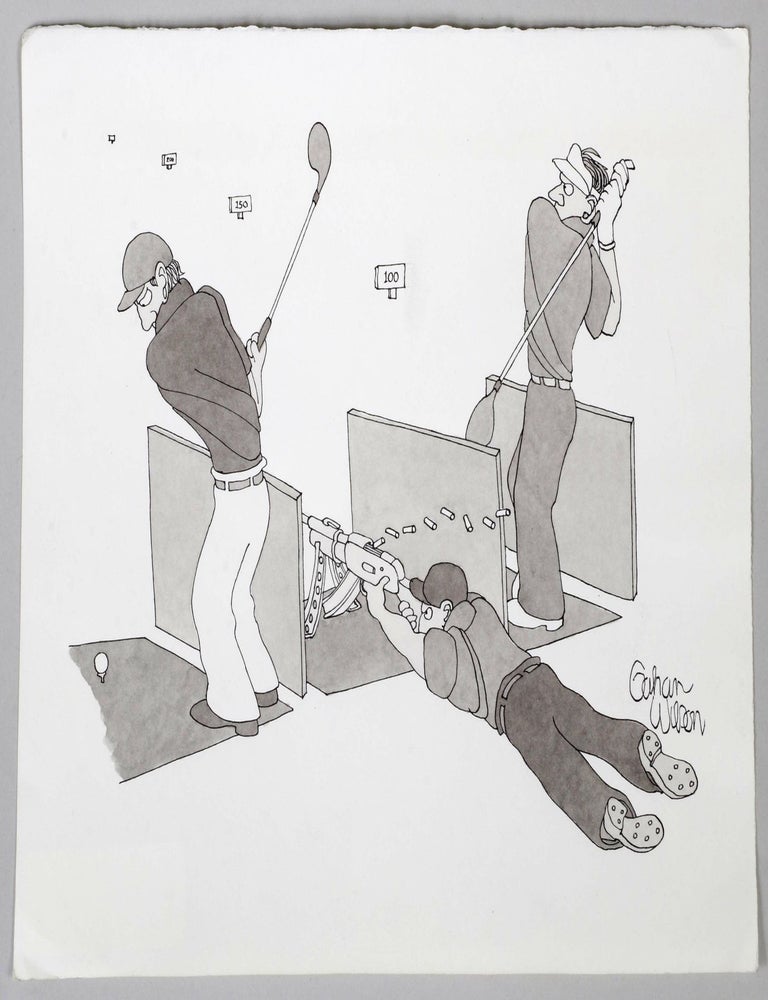 Item #020888 ORIGINAL CARTOON ART. Gahan WILSON.