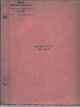 Item #020895 ANOTHER PART OF THE FOREST. Lillian HELLMAN