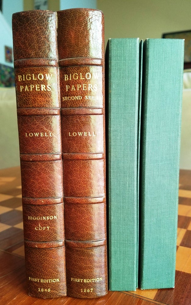 Item #020935 MELIBOEUS-HIPPONAX. THE BIGELOW PAPERS together with MELIBOEUS-HIPPONAX. THE BIGELOW PAPERS. Second Series. James Russell LOWELL.
