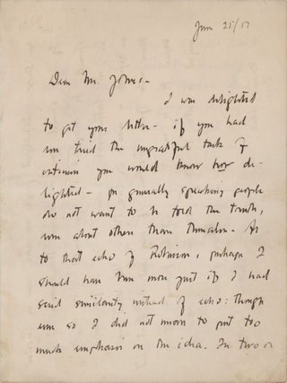Item #020952 AUTOGRAPH LETTER SIGNED (ALS). Conrad AIKEN