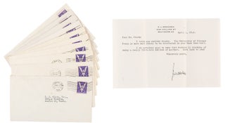 Item #020989 ARCHIVE OF TEN TYPED LETTERS SIGNED (TLSs) with Additional Materials. H. L. MENCKEN