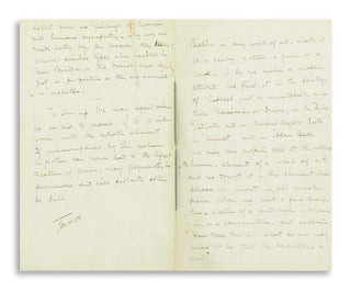 AUTOGRAPH MANUSCRIPT (AM) on Realism in Art and Literature and its Relation to Morals. John RUSKIN.