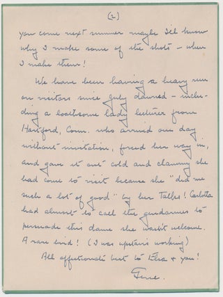 Item #021011 AUTOGRAPH LETTER SIGNED (ALS). Eugene O'NEILL