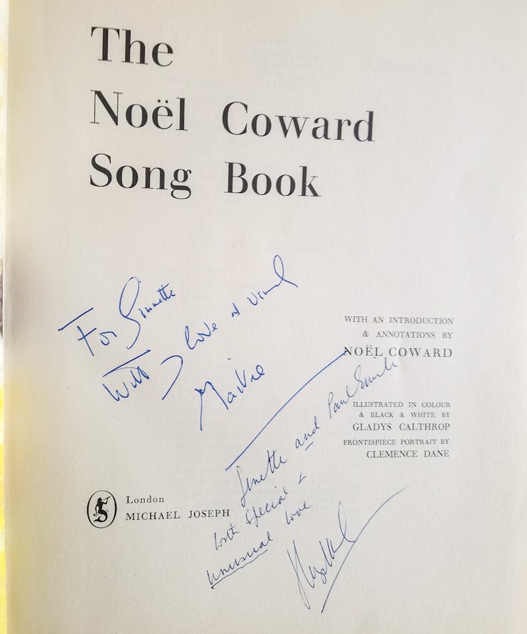 Item #021225 THE NOEL COWARD SONG BOOK. Noel COWARD.