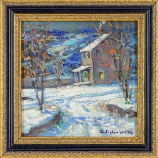 Item #021491 ORIGINAL SIGNED OIL PAINTING: HILL TOP HOUSE, POINT PLEASANT. Christopher WILLETT