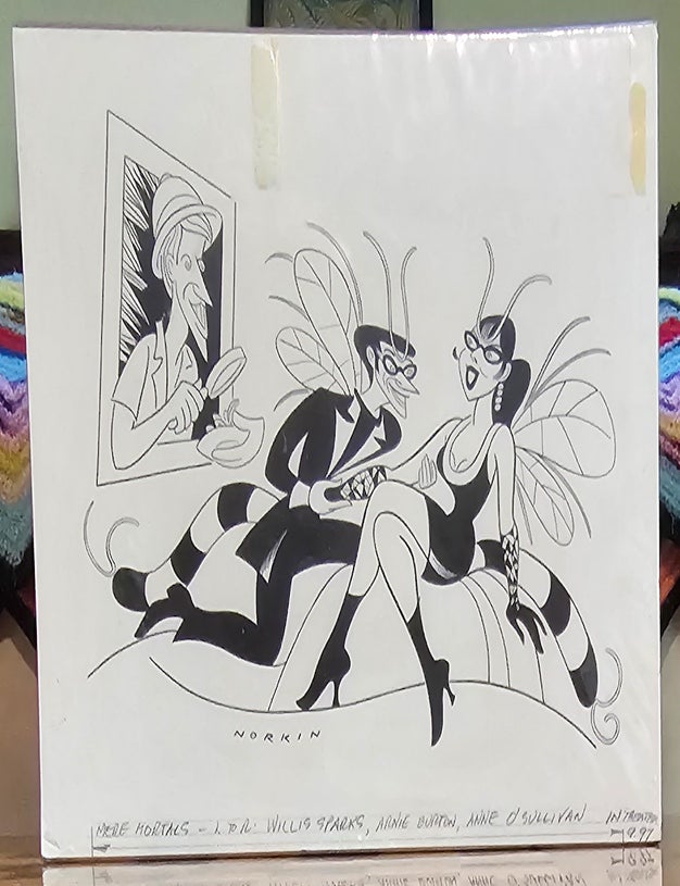 Item #021496 ORIGINAL CARTOON ART: Mere Mortals. Sam NORKIN.