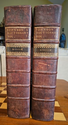 Item #021535 A DICTIONARY OF THE ENGLISH LANGUAGE: IN WHICH THE WORDS ARE DEDUCED FROM THEIR...