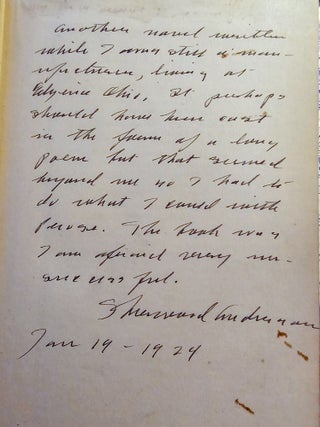 Item #021899 MARCHING MEN. Sherwood ANDERSON