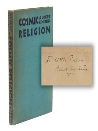 COSMIC RELIGION With Other Opinions and Aphorisms. Albert EINSTEIN.