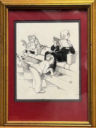 ORIGINAL ART: RENATA ADLER AS ELOISE, MAGAZINE ARTICLE. Hilary KNIGHT.