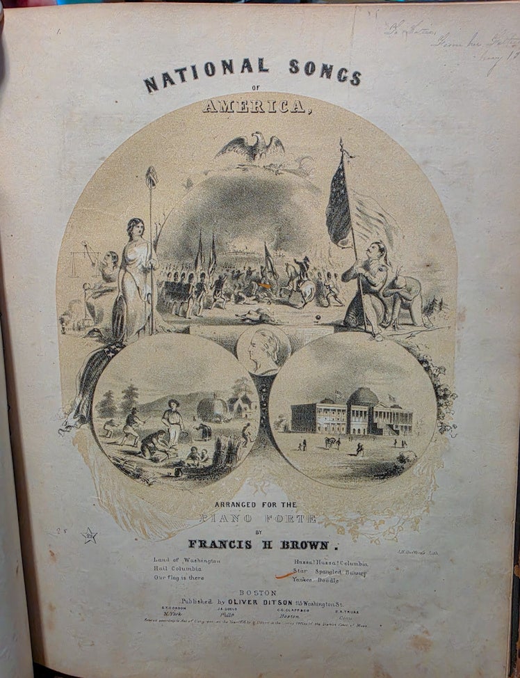 Item #022499 THE STAR SPANGLED BANNER from NATIONAL SONGS OF AMERICA. Francis Scott KEY.