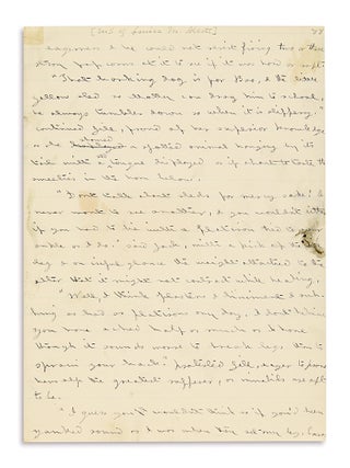 Item #022525 AUTOGRAPH MANUSCRIPT (AM): Two Pages from JACK AND JILL: A VILLAGE STORY. Louisa May...