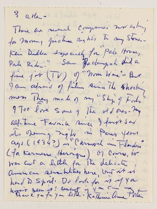 AUTOGRAPH LETTER SIGNED (ALS) Addressing Rumors and Mentioning Titles of her Books