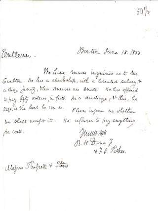AUTOGRAPH LETTER SIGNED (ALS