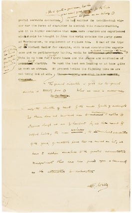 Item #022544 TYPED MANUSCRIPT SIGNED (TMS). H. G. WELLS