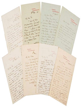 Item #022548 ARCHIVE OF 8 AUTOGRAPH LETTERS SIGNED (ALSs). John RUSKIN