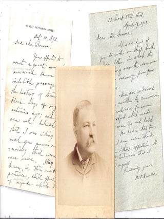 ARCHIVE OF 3 AUTOGRAPH LETTERS SIGNED (ALSs) with an Original Photograph Portrait and 3 Letters...