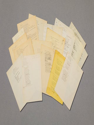 Item #022564 ARCHIVE OF 16 AUTOGRAPH MANUSCRIPT POEMS, Most Unpublished. James AGEE
