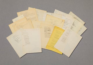 Item #022564 ARCHIVE OF 16 AUTOGRAPH MANUSCRIPT POEMS, Most Unpublished. James AGEE