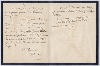 Item #022567 AUTOGRAPH LETTER SIGNED (ALS) to Albert Bigelow Paine, his Biographer. Mark TWAIN,...