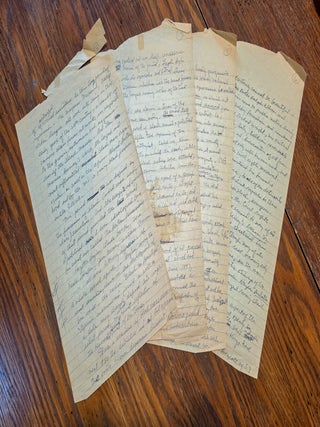 Item #022569 AUTOGRAPH MANUSCRIPT on Mid-Century African-American Literary and Social History....