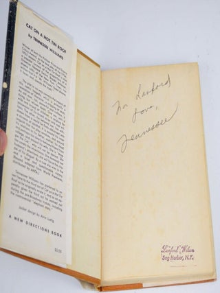CAT ON A HOT TIN ROOF Inscribed to Lanford Wilson. Tennessee WILLIAMS.