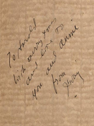 Item #022587 SONGS FROM "ANNIE GET YOUR GUN" Inscribed to Harold Arlen. Irving BERLIN