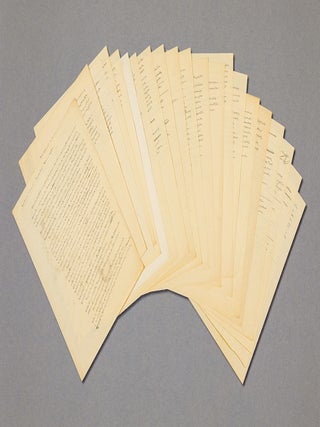 UNPUBLISHED AUTOGRAPH MANUSCRIPT ON ILLUSION AND HOLLYWOOD