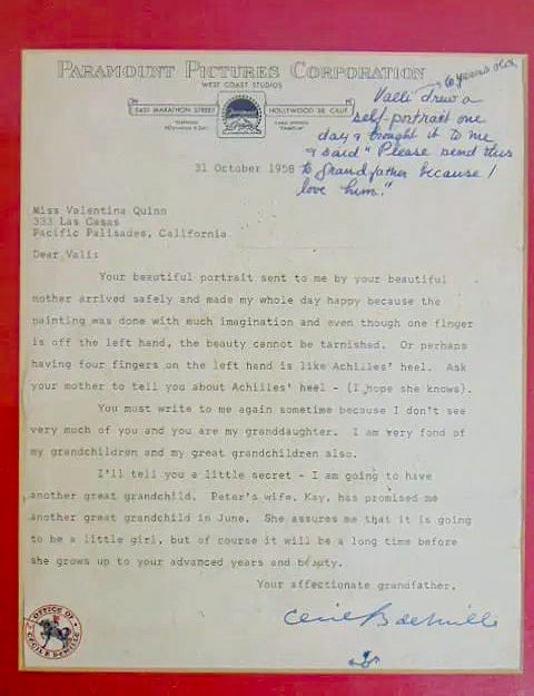 Item #022616 TYPED LETTER SIGNED (TLS). Cecil B. DeMILLE.