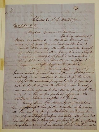AUTOGRAPH LETTER SIGNED (ALS): Lengthy and Important Letter Defending Jenny Lind