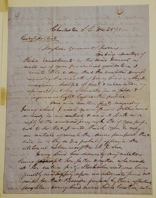 Item #022631 AUTOGRAPH LETTER SIGNED (ALS): Lengthy and Important Letter Defending Jenny Lind. P....
