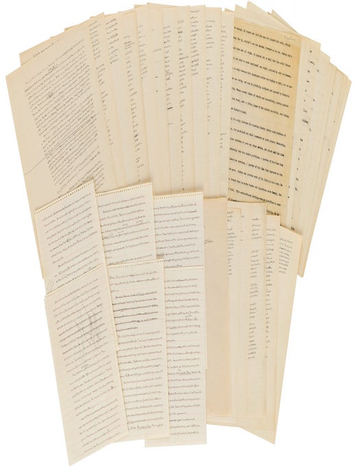 Item #022633 AUTOGRAPH MANUSCRIPT of His Important Article on John Huston Published in LIFE Magazine. James AGEE.